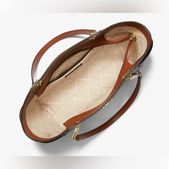 Michael Kors Jet Set Large Signature Logo Shoulder Bag - Picture 2 of 4